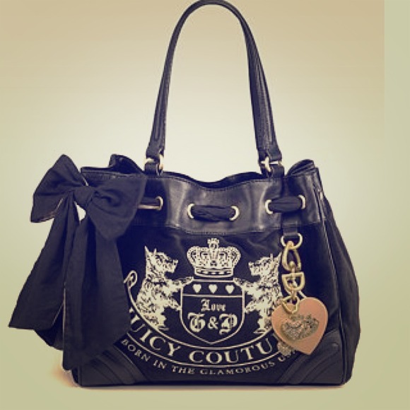 Juicy couture purse, black, great condition