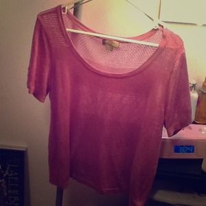 Lavender Short Sleeve Forever 21 Sweater