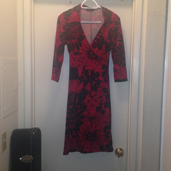 Eye catching deep v neck dress