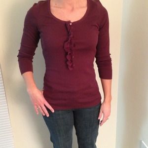 J.crew button up 3/4 sleeve