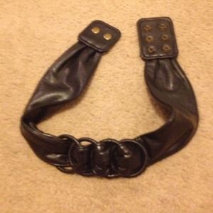 Black high waist belt