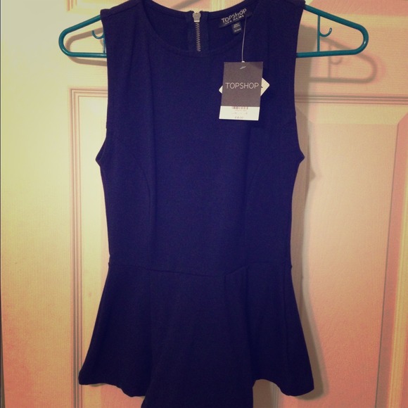 TopShop New Peplum Top sz Small 4