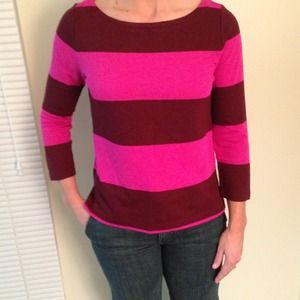 J.crew striped sweater & MK dress