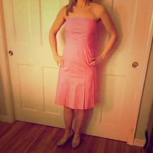 REDUCED Pink Dress with Pleated Bottom