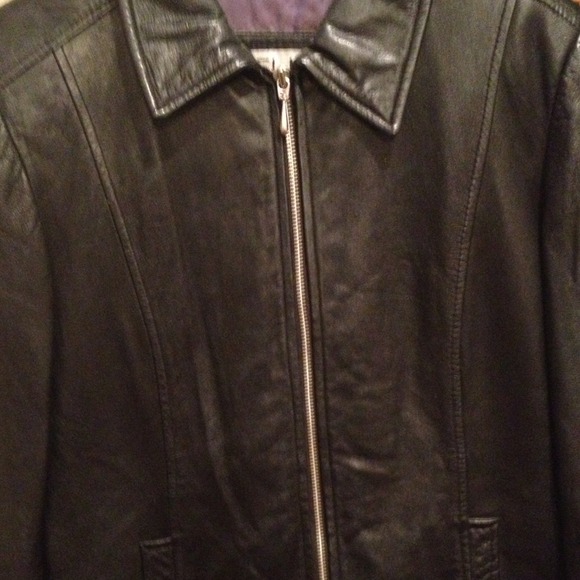 Wilson black leather jacket