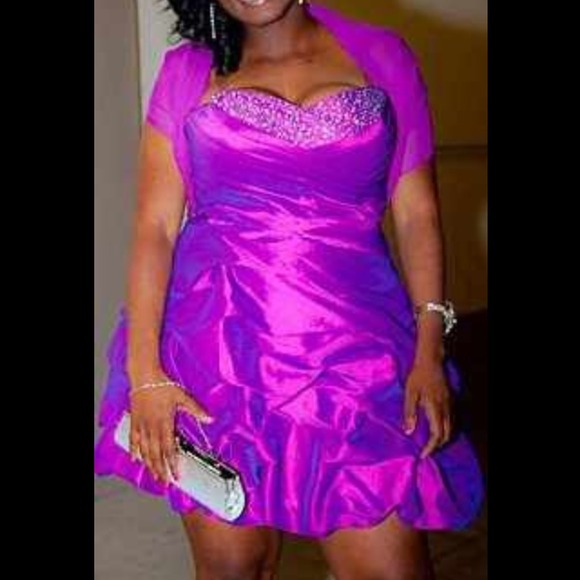 Faucia purple dress