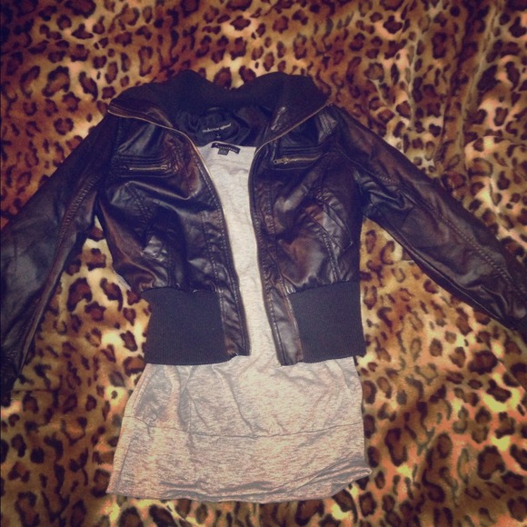 Black pleather jacket