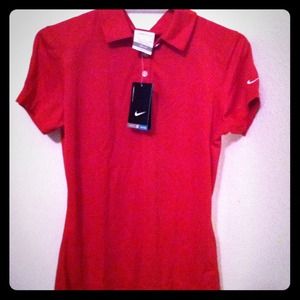 Red golf shirt