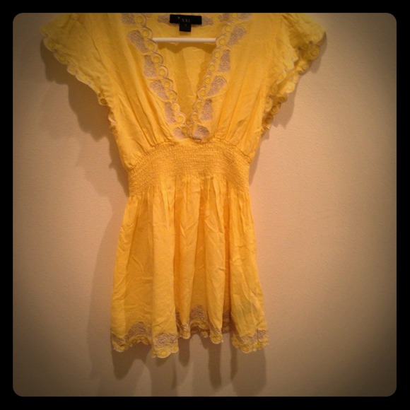 Forever 21 Tops - Yellow Forever 21 Blouse