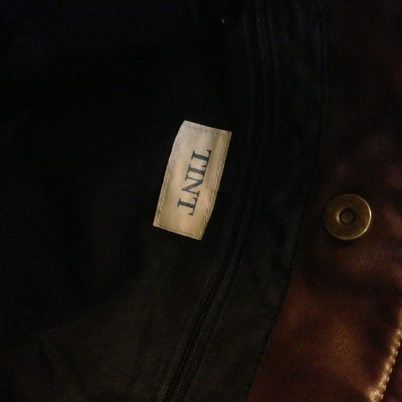 TINT Super soft brown leather tote bag - Picture 4 of 4