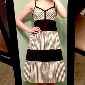 Anthropologie Black and White Sundress