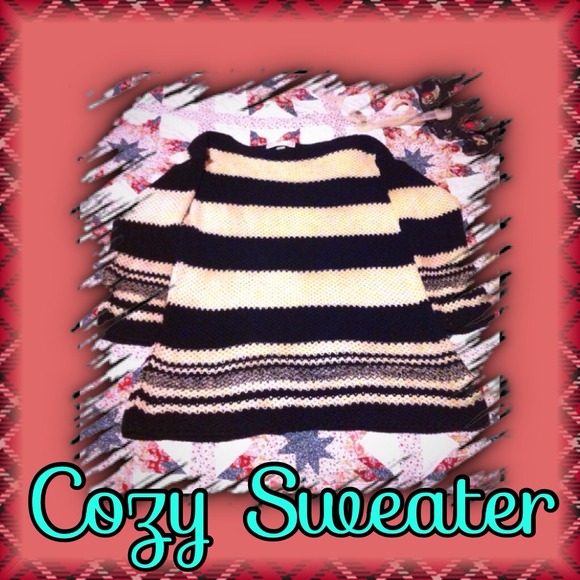 Black and white sweater