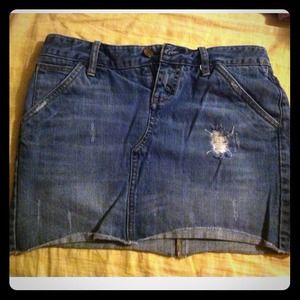 Adorable denim mini skirt