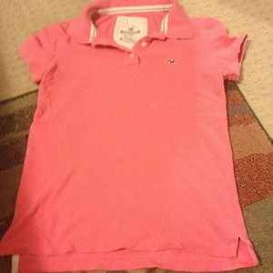 Pink Hollister Polo