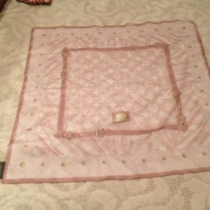 Authentic Louis Vuitton scarf and burberry scarf