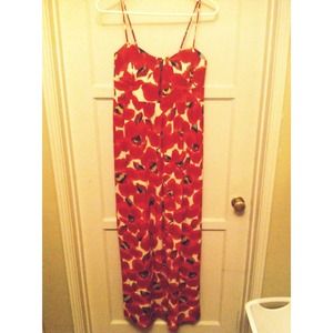Red floral corset dress SO CUTE!