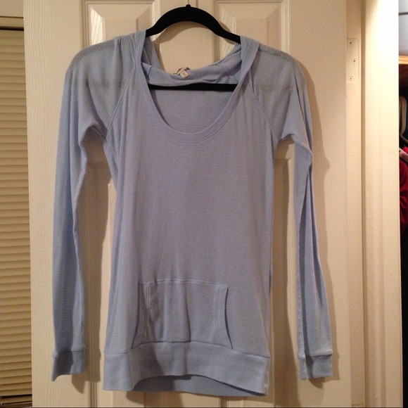 light blue sweater