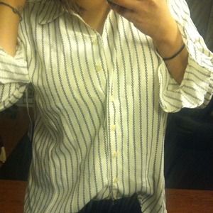 Off-White Patterned Blouse