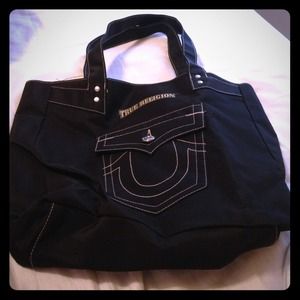 Large true religion travel tote