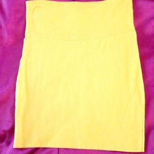 🚓🚨Yellow Bodycon miniskirt