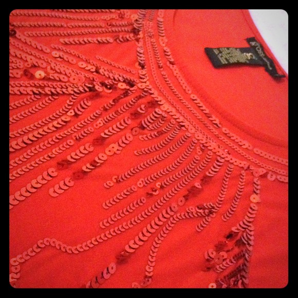 🚫HOLD🚫 - Red Glam Crop Top.