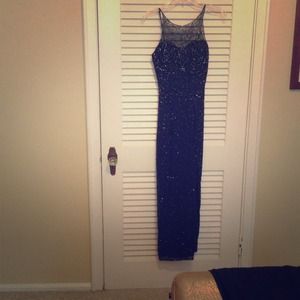 Beautiful navy sequence dress
