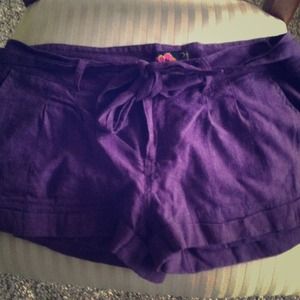 Purple shorts