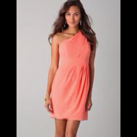 Shoshanna Melanee dress size 10 in melon color
