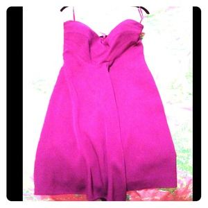 Tibi purple strapless dress size 2 never worn!