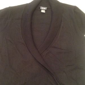 Short sleeve wrap sweater