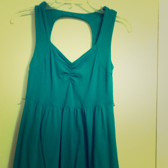 SOLD!!! Teal cutout summer dress