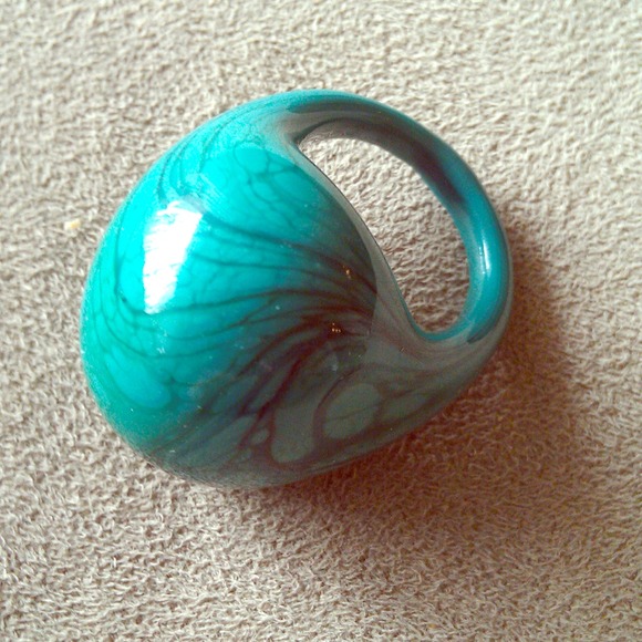Turquoise ring.