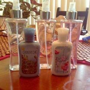 Bundle of perfume and mini lotion from bath body
