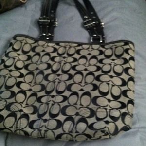 Black coach purse