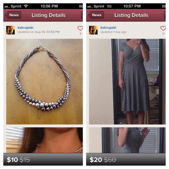 BUNDLE: Beautiful twisted pearl necklace and dress