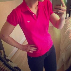 REDUCED🔥Bright pink Vineyard Vines polo