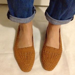 Woven Leather Loafers