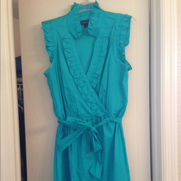 Teal Cotton dress