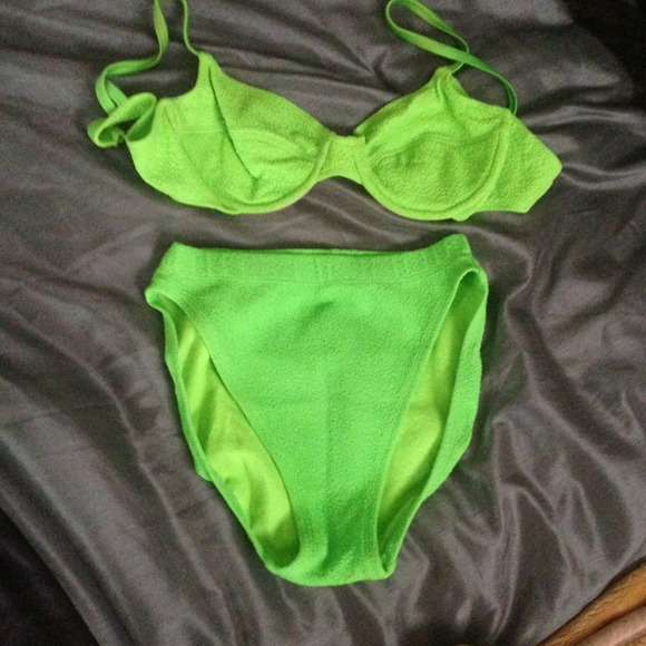 Vintage Neon Green 2 piece