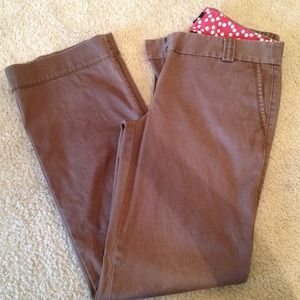 J. Crew- brown khaki's