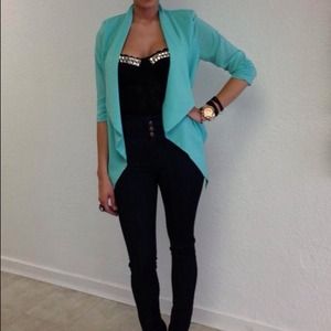 Super cute mint blazer type