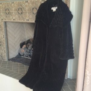 Gorgeous dark brown mink Dior coat