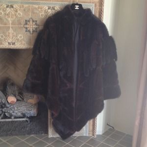 amazing heavy Christian Dior mink cape
