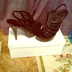 Jessica Simpson strappy pumps