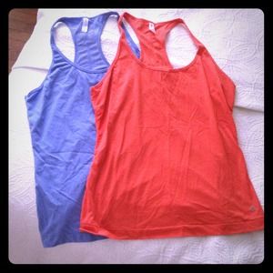 2 razorback workout tanks
