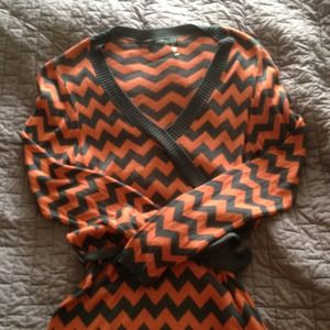 🍭REDUCED🍭Burnt orange and navy sweater dress