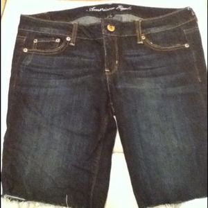 Long denim shorts. Sold!!