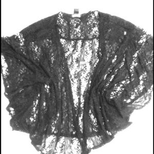 Sz.medium. Black lace cardigan.