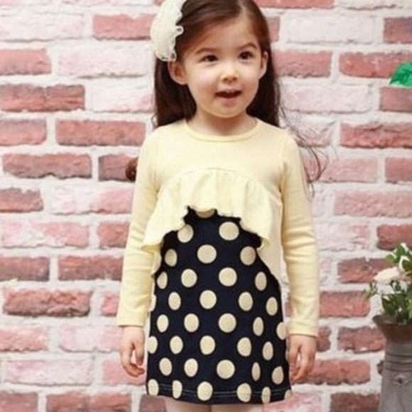 Children's poka dot dress