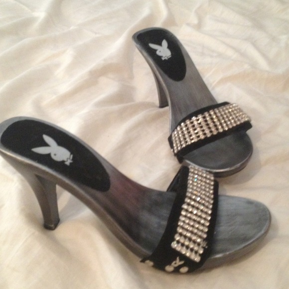 REDUCED Gorgeous rhinestone Playboy shoes